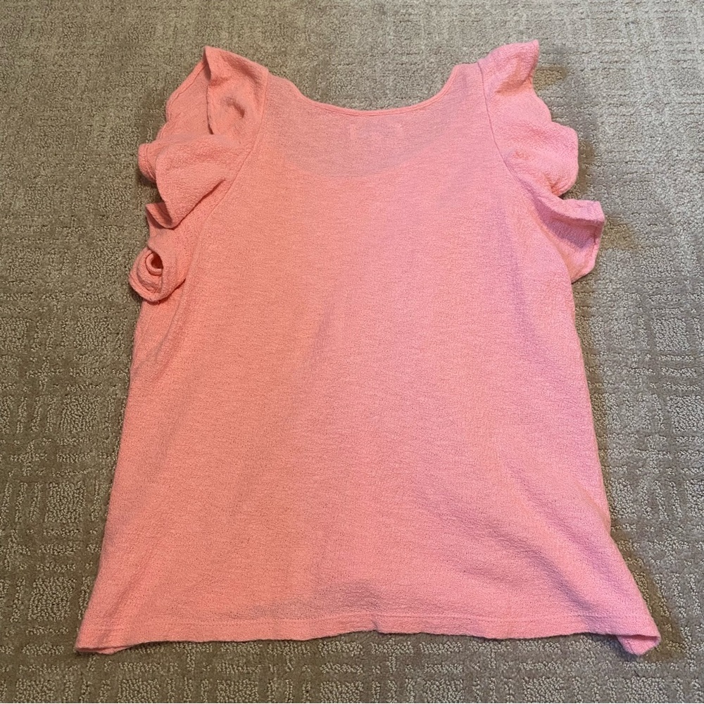 {Madewell | Texture & Thread} Ruffle-Sleeve Tank Top ~ Size Small - Picture 7 of 16